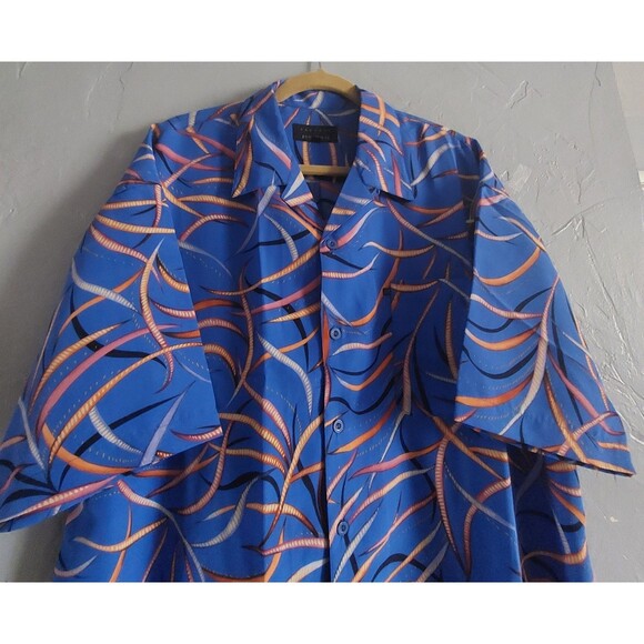 Barcode Shirt Men XL, Hawaiian Button Up, 24 Inch Of Armp To Armp,good Condictio - Picture 7 of 9